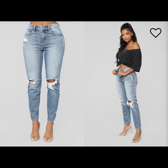 High Rise Mom Jeans - Picture 1 of 5